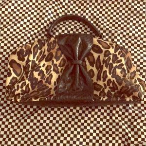 Leopard print hand bag